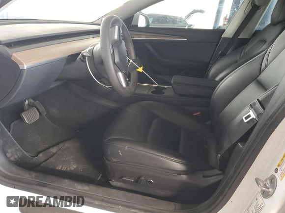 2022 Tesla Model 3 Long Range with VIN 5YJ3E1EB7NF296285, listed as a Copart auction lot 43058565 with 70,946 mi miles and Salvage Title. Bid and sale history available at carsss.com. Image 7.