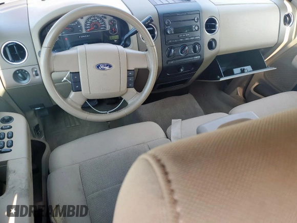 2006 Ford F-150 XLT with VIN 1FTRW12W46KC73789, listed as a Copart auction lot 60984605 with 126,185 mi miles and Salvage title. Bid and sale history available at DreamBid. Image 8.