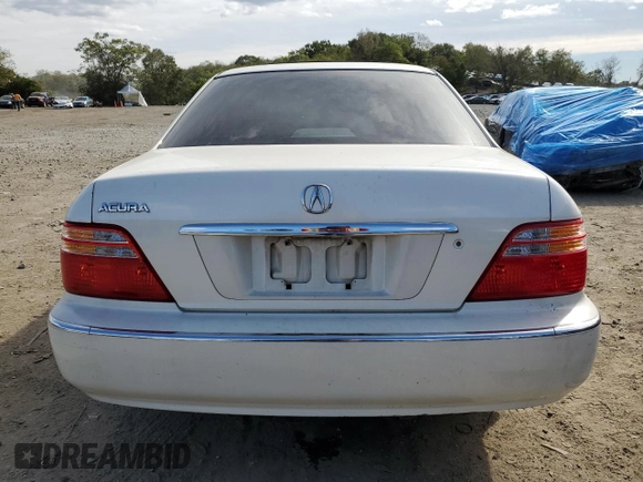 2000 Acura RL with VIN JH4KA9652YC011717, listed as a Copart auction lot 75488054 with 255,352 mi miles and Salvage Title. Bid and sale history available at carsss.com. Image 6.
