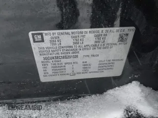 2014 Chevrolet Silverado 1500 LTZ with VIN 3GCUKSEC5EG291026, listed as a IAAI auction lot 41286574 with 124,615 mi miles and . Bid and sale history available at DreamBid. Image 9.