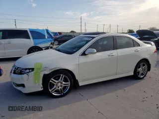 2008 Acura TSX with VIN JH4CL96868C017318, listed as a Copart auction lot 63731945 with 214,248 mi miles and Salvage title. Bid and sale history available at DreamBid. Image 1.