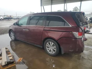 2016 Honda Odyssey EX-L with VIN 5FNRL5H65GB045564, listed as a Copart auction lot 46044735 with 322,541 mi miles and Salvage Title. Bid and sale history available at DreamBid. Image 2.
