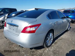 2009 Nissan Maxima S with VIN 1N4AA51E69C808587, listed as a IAAI auction lot 41376757 with 302,539 mi miles and . Bid and sale history available at DreamBid. Image 4.