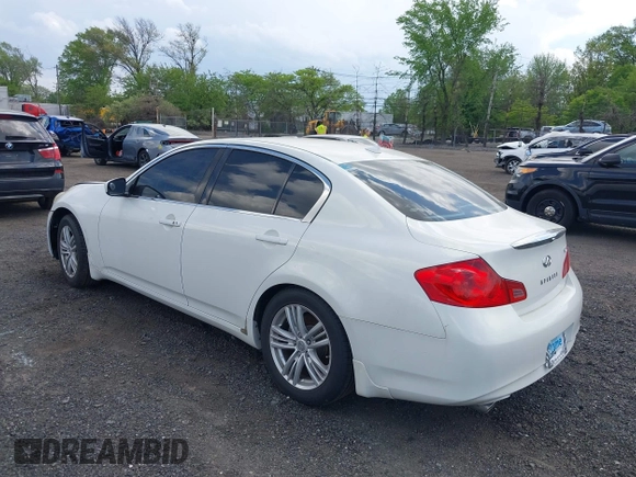 2012 Infiniti G25 Journey with VIN JN1DV6AP5CM700338, listed as a IAAI auction lot 42157660 with 139,888 mi miles. Bid and sale history available at carsss.com. Image 3.