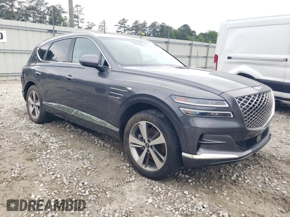 2021 Genesis GV80 with VIN KMUHBDSB1MU052669, listed as a Copart auction lot 56065915 with 83,118 mi miles and Salvage title. Bid and sale history available at DreamBid. Image 4.