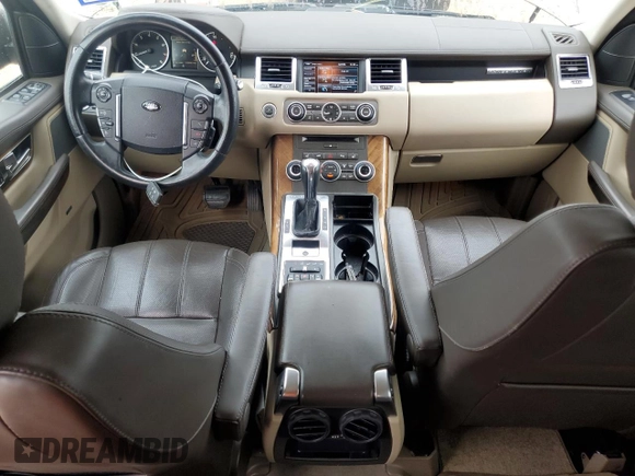 2013 Land Rover Range Rover Sport HSE Lux with VIN SALSK2D42DA799459, listed as a Copart auction lot 54314655 with 122,968 mi miles and Salvage Title. Bid and sale history available at DreamBid. Image 8.