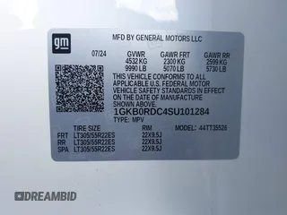 2025 GMC Hummer EV 3X with VIN 1GKB0RDC4SU101284, listed as a IAAI auction lot 41444686 with 4,548 mi miles. Bid and sale history available at carsss.com. Image 9.