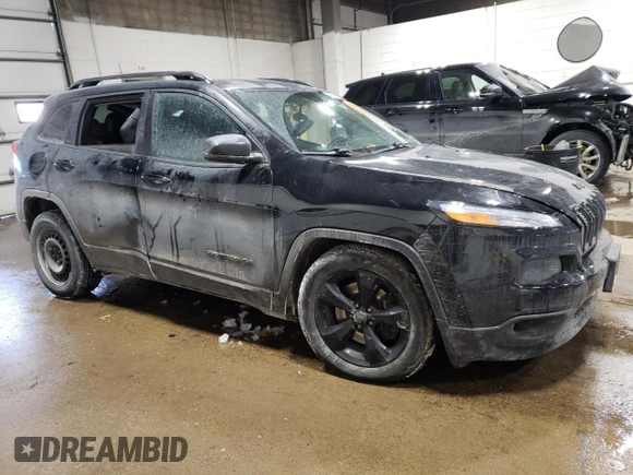 2018 Jeep Cherokee Limited with VIN 1C4PJMDX6JD541199, listed as a Copart auction lot 46090425 with 0 mi miles and Salvage Title. Bid and sale history available at carsss.com. Image 4.