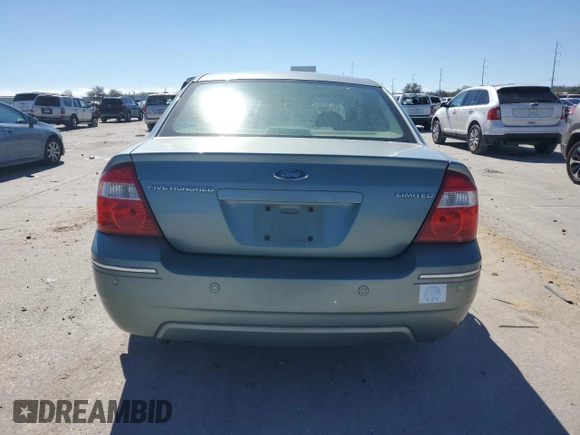 2006 Ford Five Hundred Limited with VIN 1FAHP251X6G187913, listed as a Copart auction lot 46833085 with 184,755 mi miles and Salvage title. Bid and sale history available at DreamBid. Image 6.