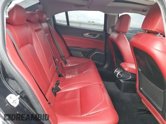 2021 Alfa Romeo Giulia Ti with VIN ZARFANBNXM7641463, listed as a Copart auction lot 42872425 with 47,471 mi miles and Salvage title. Bid and sale history available at DreamBid. Image 10.