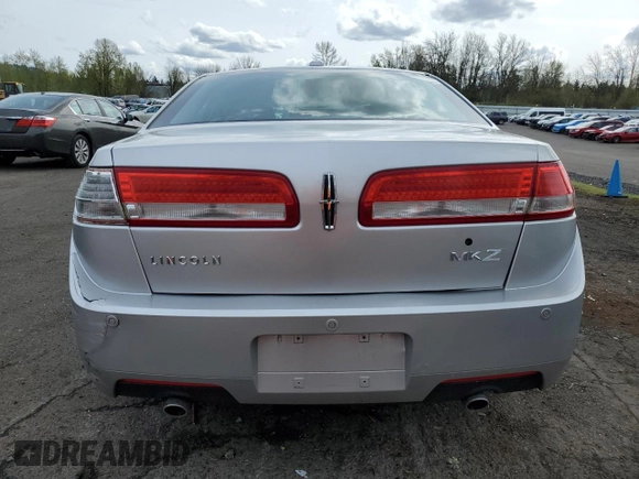 2012 Lincoln MKZ with VIN 3LNHL2GC6CR821495, listed as a Copart auction lot 55954055 with 117,022 mi miles and Salvage title. Bid and sale history available at DreamBid. Image 6.