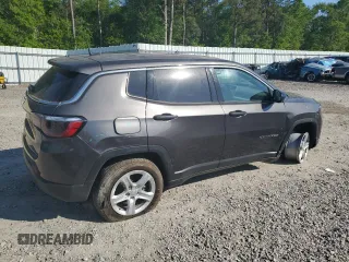 2023 Jeep Compass Sport with VIN 3C4NJDAN0PT572204, listed as a Copart auction lot 52490095 with 8,284 mi miles and Salvage title. Bid and sale history available at DreamBid. Image 3.