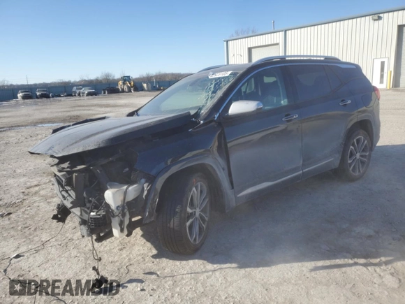2019 GMC Terrain Denali with VIN 3GKALXEX2KL401165, listed as a Copart auction lot 42923105 with 73,776 mi miles and Salvage Title. Bid and sale history available at carsss.com. Image 1.