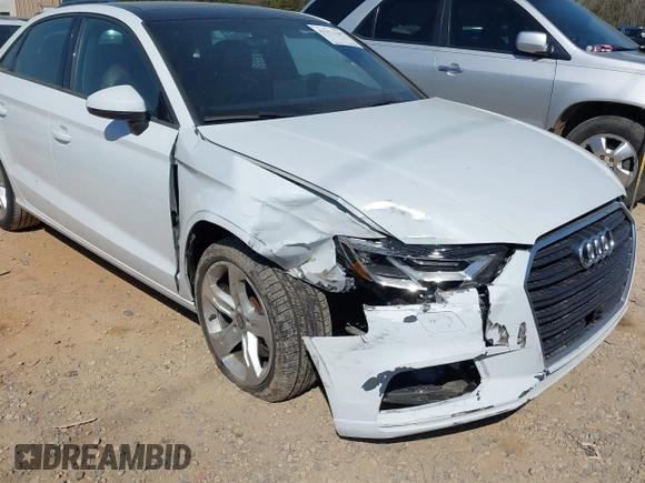 2018 Audi A3 Sedan Premium with VIN WAUAUGFF5J1052777, listed as a IAAI auction lot 41913349 with 82,977 mi miles. Bid and sale history available at carsss.com. Image 6.