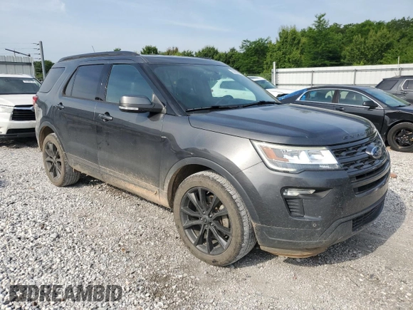 2018 Ford Explorer XLT with VIN 1FM5K8D86JGB15463, listed as a Copart auction lot 59992605 with 87,491 mi miles and Salvage title. Bid and sale history available at DreamBid. Image 4.
