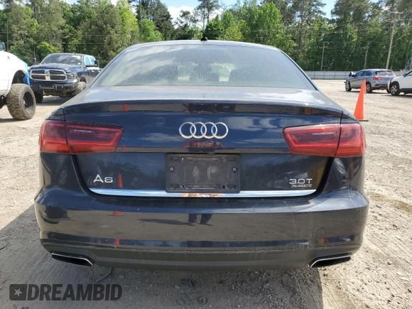 2018 Audi A6 Premium Plus with VIN WAUG3AFC8JN025016, listed as a Copart auction lot 52023525 with 91,827 mi miles and Salvage Title. Bid and sale history available at carsss.com. Image 6.