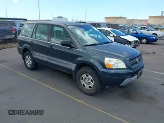 2004 Honda Pilot LX z VIN 2HKYF18114H591405, wystawiony jako IAAI lot #42386073 z przebiegiem 71 295 mil mil oraz . Historia ofert i sprzedaży dostępna na DreamBid. Obrazek 1.