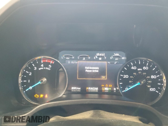 2020 Ford F-350 XL with VIN 1FT8W3BTXLEE40759, listed as a Copart auction lot 54581485 with 81,911 mi miles and Salvage title. Bid and sale history available at DreamBid. Image 9.