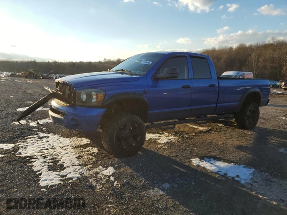 2007 Dodge Ram 3500 Laramie with VIN 3D7MX38C17G759717, listed as a Copart auction lot 41629965 with 266,267 mi miles and Salvage Title. Bid and sale history available at carsss.com. Image 1.