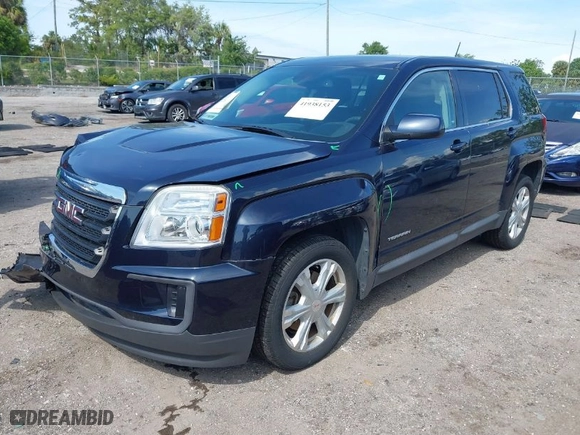 2017 GMC Terrain SLE with VIN 2GKALMEK7H6118728, listed as a IAAI auction lot 41938153 with 45,569 mi miles. Bid and sale history available at carsss.com. Image 2.