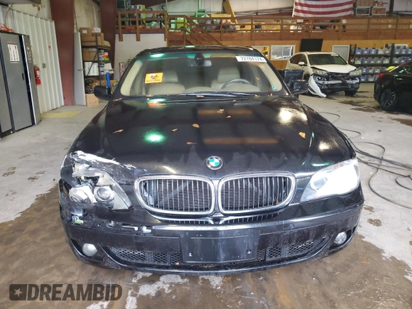 2008 BMW 7 Series 750Li z VIN WBAHN83558DT87317, wystawiony jako Copart lot #72784174 z przebiegiem 178 679 mil mil oraz Szkoda całkowita • Salvage title. Historia ofert i sprzedaży dostępna na DreamBid. Obrazek 5.