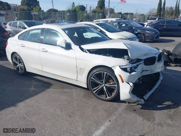 2019 BMW 4 Series 430i with VIN WBA4J1C5XKBM17786, listed as a IAAI auction lot 41597430 with 66,106 mi miles. Bid and sale history available at carsss.com. Image 1.