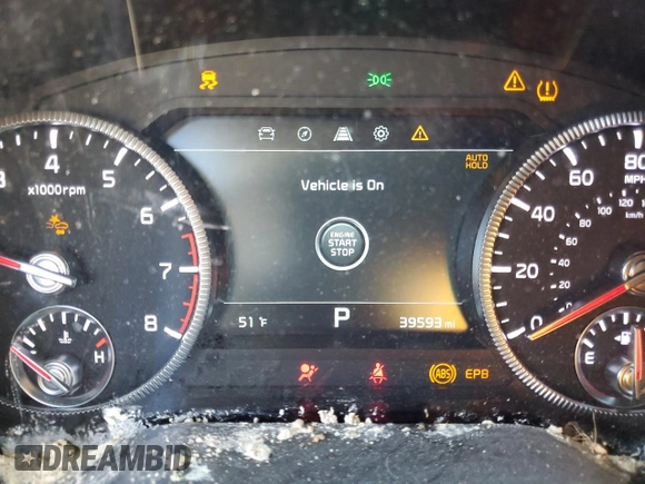 2022 Kia Telluride SX with VIN 5XYP5DHC9NG281139, listed as a Copart auction lot 46356935 with 39,593 mi miles and Salvage Title. Bid and sale history available at carsss.com. Image 9.