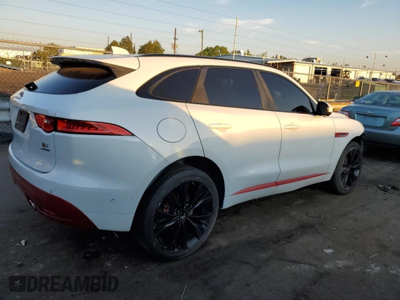 2019 Jaguar F-Pace S with VIN SADCM2FV2KA357519, listed as a Copart auction lot 70996854 with 92,234 mi miles and Salvage title. Bid and sale history available at DreamBid. Image 3.