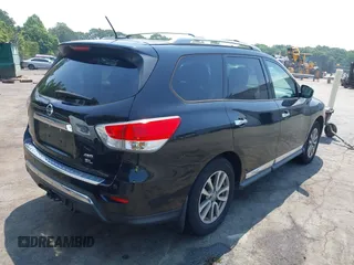 2015 Nissan Pathfinder SL with VIN 5N1AR2MM5FC684405, listed as a IAAI auction lot 42594415 with 130,691 mi miles and . Bid and sale history available at DreamBid. Image 4.