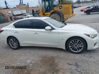 2020 Infiniti Q50 with VIN JN1EV7AR4LM250984, listed as a IAAI auction lot 41941918 with 76,086 mi miles and . Bid and sale history available at DreamBid. Image 13.