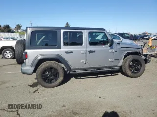 2019 Jeep Wrangler Unlimited Sport with VIN 1C4HJXDG8KW632213, listed as a Copart auction lot 42623815 with 121,014 mi miles and Salvage title. Bid and sale history available at DreamBid. Image 3.