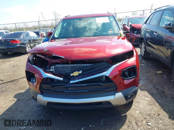 2022 Chevrolet TrailBlazer LT with VIN KL79MRSL4NB134302, listed as a IAAI auction lot 41997947 with 32,411 mi miles. Bid and sale history available at carsss.com. Image 6.