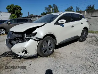 2020 Nissan Murano Platinum z VIN 5N1AZ2DS9LN110680, wystawiony jako Copart lot #43263675 z przebiegiem 83 087 mil mil oraz Nie do naprawy. Historia ofert i sprzedaży dostępna na DreamBid. Obrazek 1.