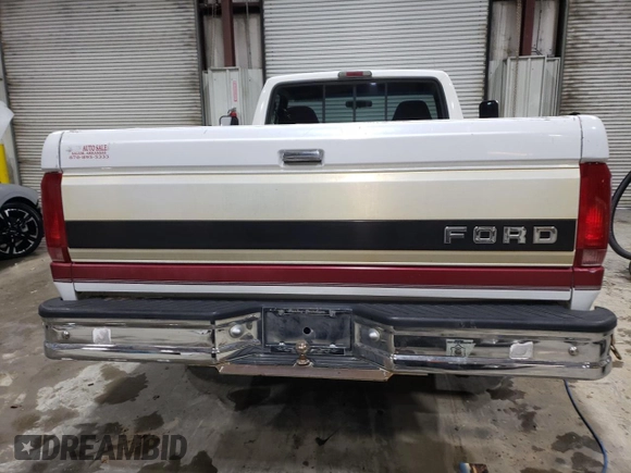1995 Ford F-150 with VIN 1FTEF15H0SLB89677, listed as a Copart auction lot 89332325 with 186,501 mi miles and Salvage Title. Bid and sale history available at carsss.com. Image 6.