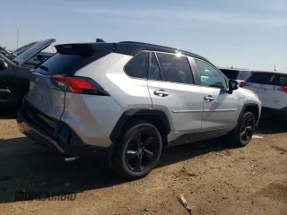 2021 Toyota RAV4 Hybrid XSE with VIN 2T3E6RFV9MW013200, listed as a Copart auction lot 52163255 with 58,336 mi miles and Salvage title. Bid and sale history available at DreamBid. Image 3.