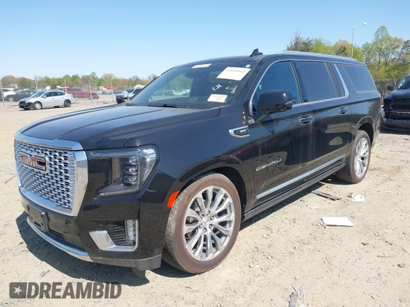 2023 GMC Yukon XL Denali with VIN 1GKS2JKL7PR458631, listed as a IAAI auction lot 42024142 with 16,054 mi miles. Bid and sale history available at carsss.com. Image 17.