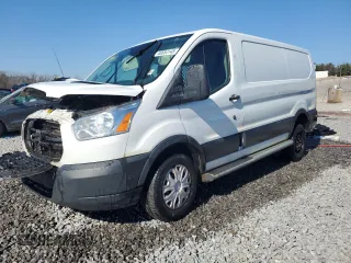 2019 Ford Transit with VIN 1FTYR1ZM2KKA42472, listed as a Copart auction lot 46684145 with 130,974 mi miles and Salvage Title. Bid and sale history available at DreamBid. Image 1.