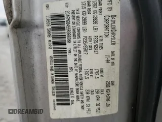 2005 Chrysler Pacifica Touring with VIN 2C4GM68455R360200, listed as a Copart auction lot 87749395 with 253,495 mi miles and Salvage Title. Bid and sale history available at DreamBid. Image 13.