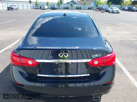 2014 Infiniti Q50 Hybrid Premium with VIN JN1AV7AP8EM691436, listed as a IAAI auction lot 42138263 with 93,253 mi miles and . Bid and sale history available at DreamBid. Image 17.