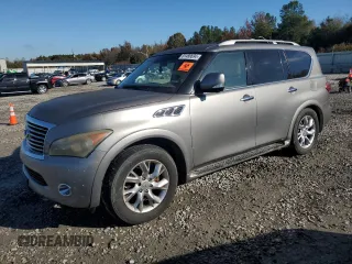 2011 Infiniti QX56 7-passenger with VIN JN8AZ2NEXB9001184, listed as a Copart auction lot 81480694 with 208,947 mi miles and Clean Title. Bid and sale history available at carsss.com. Image 1.