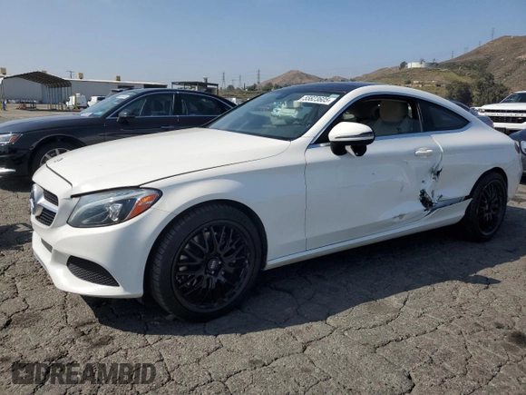 2017 Mercedes-Benz C 300 with VIN WDDWJ4KB1HF325798, listed as a Copart auction lot 55823605 with 94,951 mi miles and Salvage title. Bid and sale history available at DreamBid. Image 1.