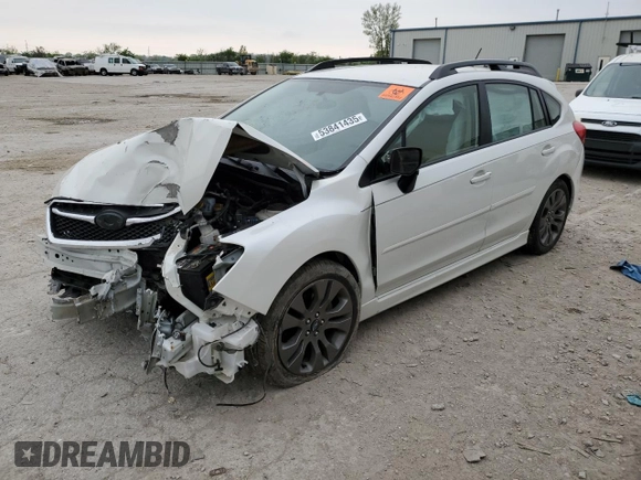 2015 Subaru Impreza Special Sports Premium с VIN JF1GPAT64FH304917, выставлен на аукционе Copart как лот 53841435 с пробегом Не указан миль и Списание • Salvage title. История ставок и продаж доступна на DreamBid. Изображение 1.