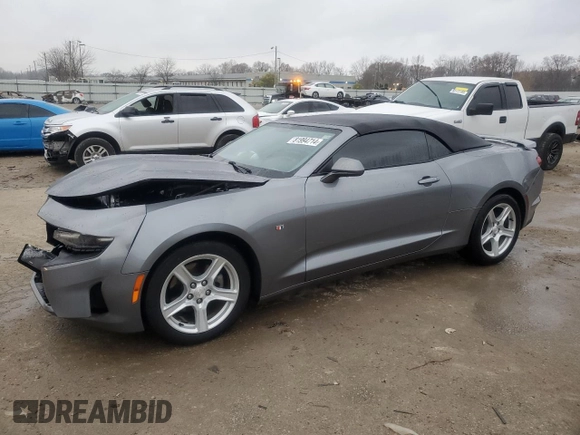 2019 Chevrolet Camaro 1LT with VIN 1G1FB3DXXK0136905, listed as a Copart auction lot 81994714 with 100,874 mi miles and Salvage Title. Bid and sale history available at carsss.com. Image 1.