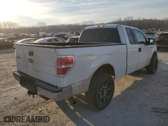 2012 Ford F-150 XL with VIN 1FTFX1ET4CFB75819, listed as a Copart auction lot 47491405 with 122,955 mi miles and Salvage Title. Bid and sale history available at carsss.com. Image 3.