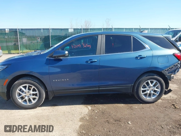 2024 Chevrolet Equinox LT with VIN 3GNAXUEGXRL329504, listed as a IAAI auction lot 42043209 with 7,000 mi miles and . Bid and sale history available at DreamBid. Image 14.