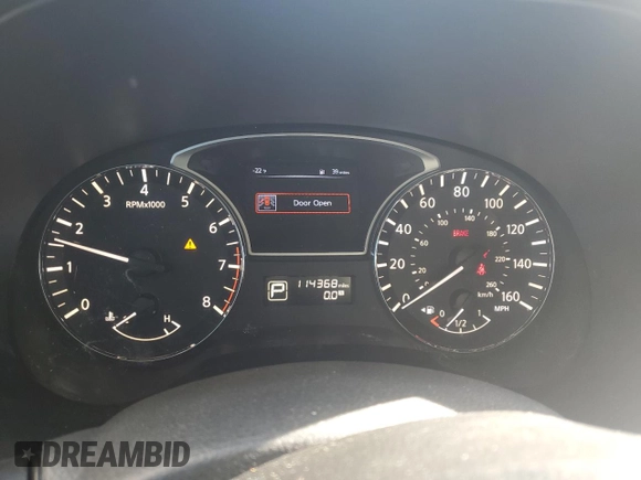 2015 Nissan Pathfinder SV with VIN 5N1AR2MN0FC702592, listed as a Copart auction lot 51717035 with 114,368 mi miles and Salvage title. Bid and sale history available at DreamBid. Image 9.