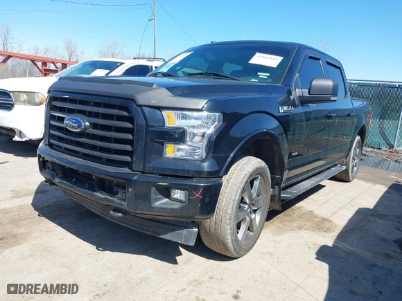 2017 Ford F-150 XL with VIN 1FTEW1EP4HFA95252, listed as a IAAI auction lot 41882185 with 165,395 mi miles. Bid and sale history available at carsss.com. Image 17.