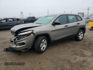 2017 Jeep Cherokee Sport with VIN 1C4PJMAB0HW657229, listed as a Copart auction lot 84675084 with 56,510 mi miles and Salvage Title. Bid and sale history available at carsss.com. Image 1.