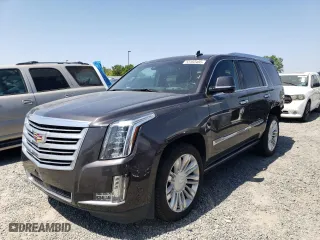 2017 Cadillac Escalade Platinum with VIN 1GYS4DKJ4HR127555, listed as a Copart auction lot 53162405 with 119,934 mi miles and Salvage Title. Bid and sale history available at carsss.com. Image 1.