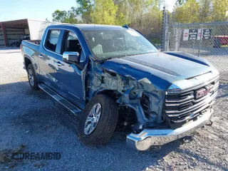 2024 GMC Sierra 1500 SLT with VIN 3GTUUDE8XRG161332, listed as a IAAI auction lot 41834124 with 10,800 mi miles and . Bid and sale history available at DreamBid. Image 1.